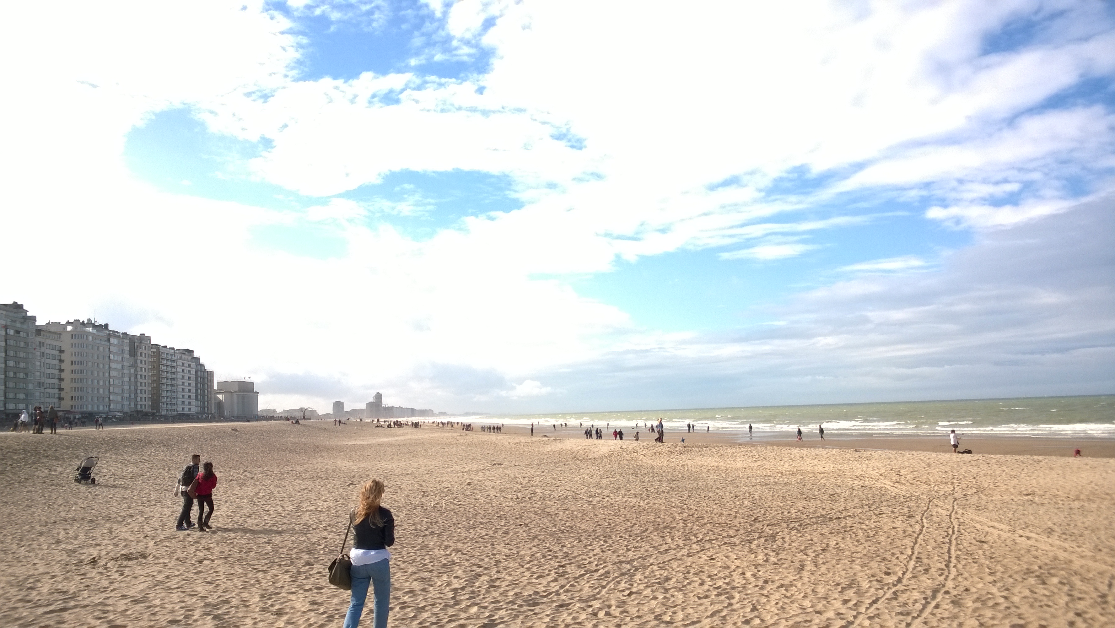 The beach in Oostende
