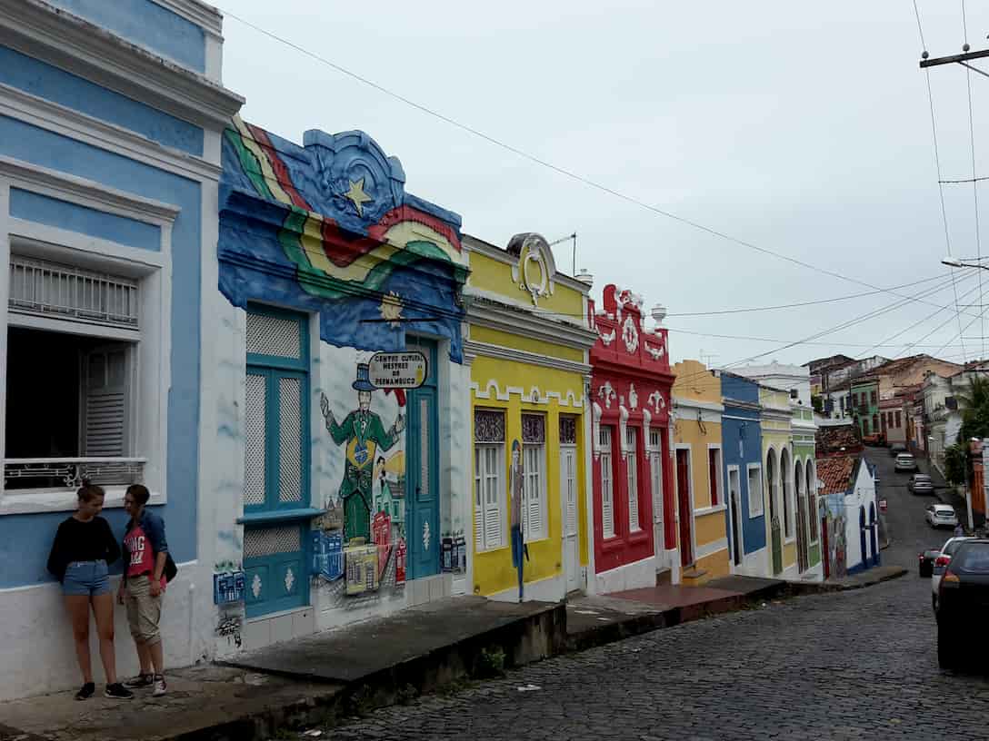 Colourful houses of Olinda