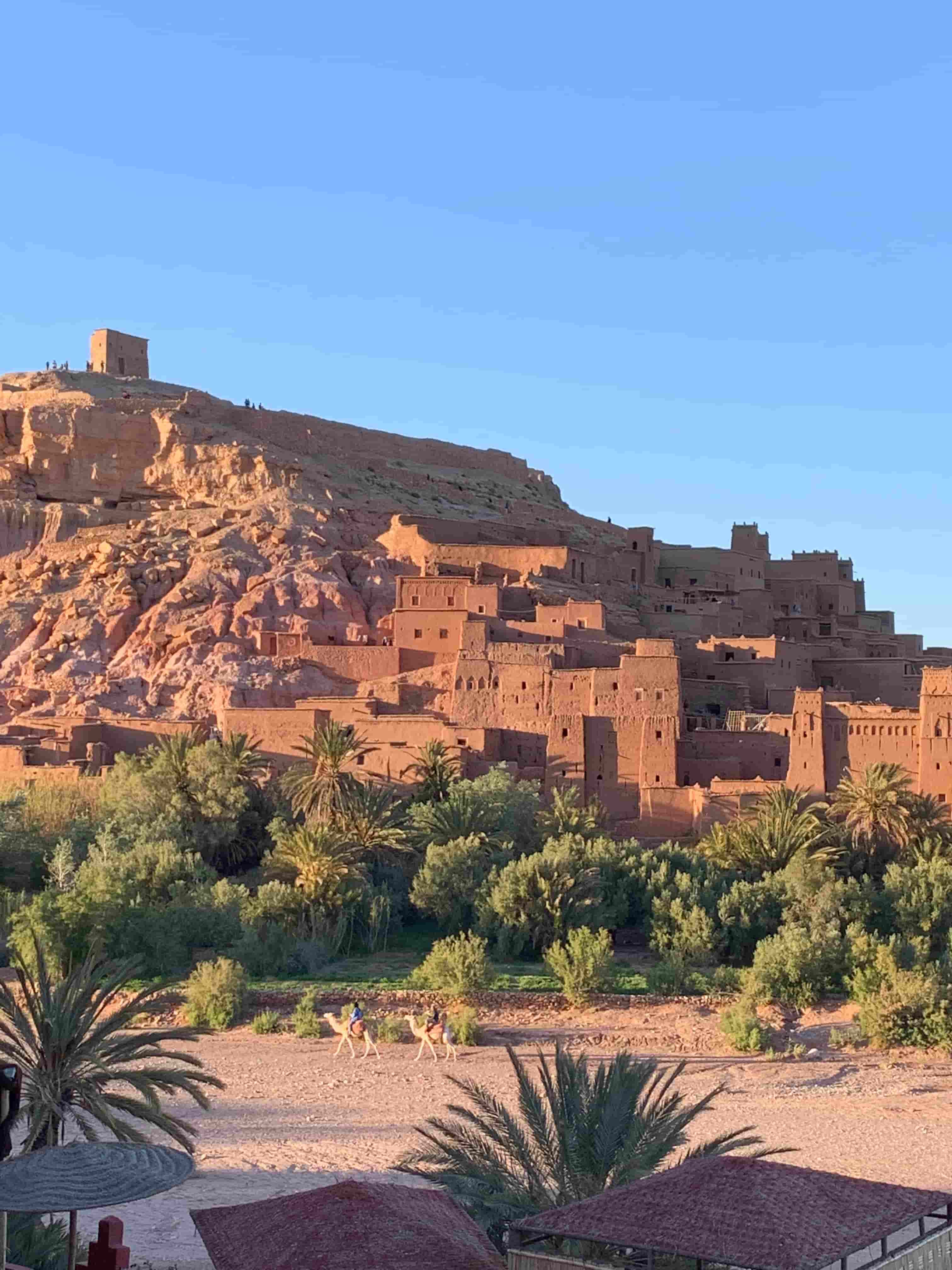 Ait-Ben-Haddou with the Kasbah on top